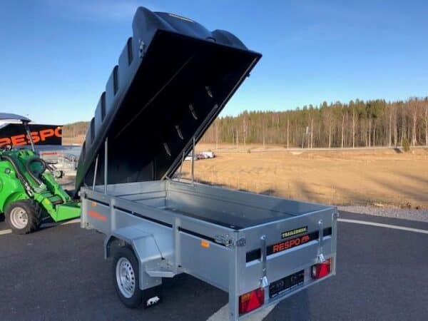 Rekisteröity Paras kuomullinen peräkärry 750kg Respo 750M271L125-42 PLH Trailerman perävaunu verkkokauppa