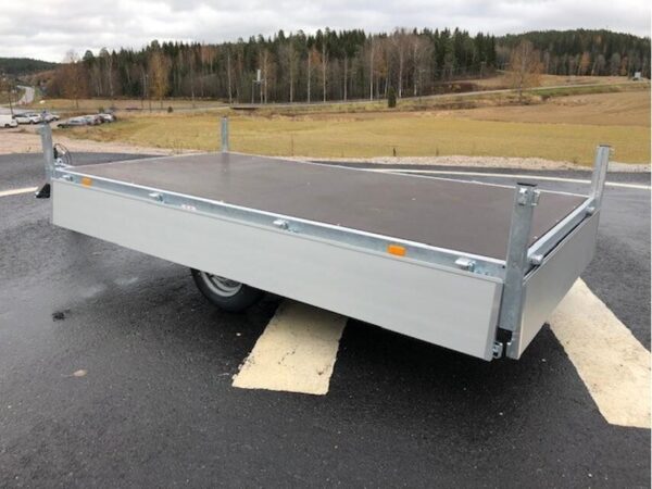 Flatbed lavettikärry 750kg, kantavuus 1468kg, 160x310x30cm, Eduard - Image 2