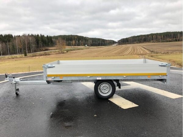 Flatbed lavettikärry 750kg, kantavuus 1468kg, 160x310x30cm, Eduard - Image 6