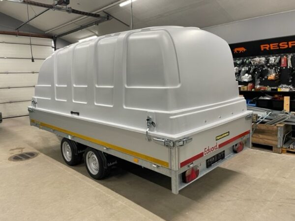 Kuomullinen Lavettiperäkärry 2700kg Eduard Flatbed 180×406x30cm Traileman konelavetti myynti