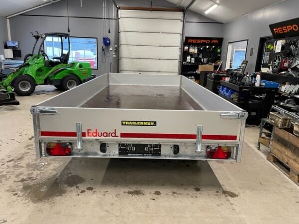 Flatbed lavettikärry 2700kg, kantavuus 2130kg, 200x406x30cm, Eduard - Image 4