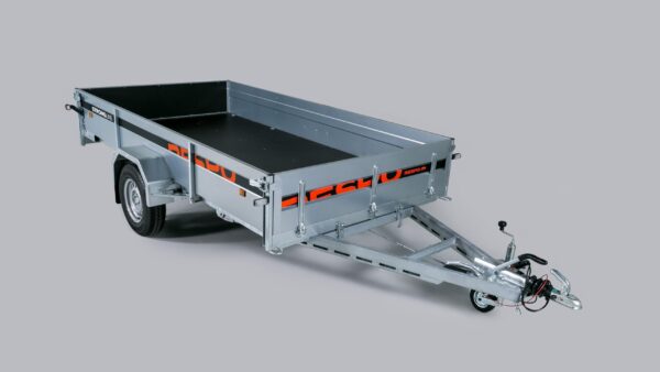 Myydään jarrullinen peräkärry 1350 kg Respo 1350M371T185-33 PLH, 185x370x33 cm – Trailerman