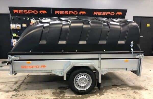 Jarruton kuomu peräkärry matala 750 kg Respo 750M271L125-42 PLH, 125x265x42 cm – Trailerman peräkärrymyynti