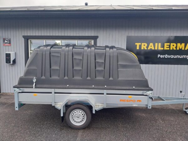 Jarruton kuomukärri 750 kg Respo 750M301L150-33PLH, 150x300x33 cm – Trailerman