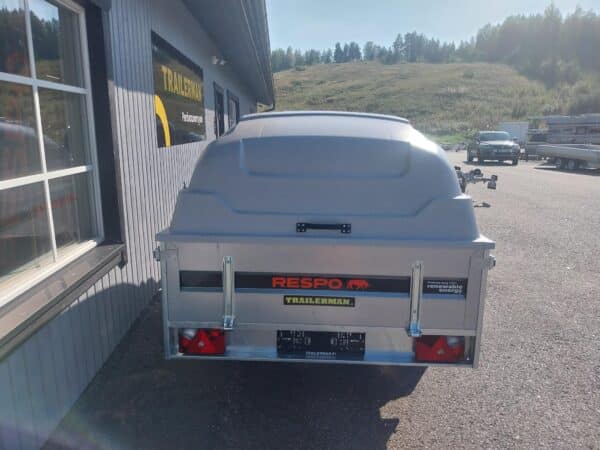 Matala Kuomullinen peräkärry tarjous 750kg Respo 750M301L150-42 150x300x42cm Trailerman perävaunumyynti