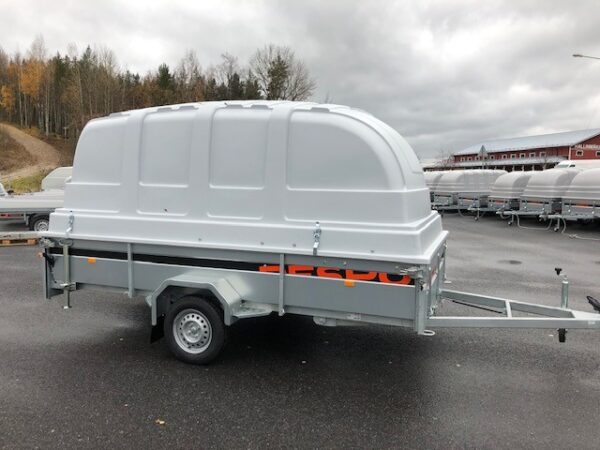 Kuomukärri jarruton 750 kg Respo 750M351L186-42, 186x350x42 cm – Trailerman