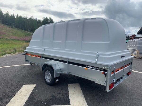 Korkea kuomullinen peräkärry tarjous jarruton 750 kg Respo 750M411L186-42, 185x410x42 cm – Trailerman