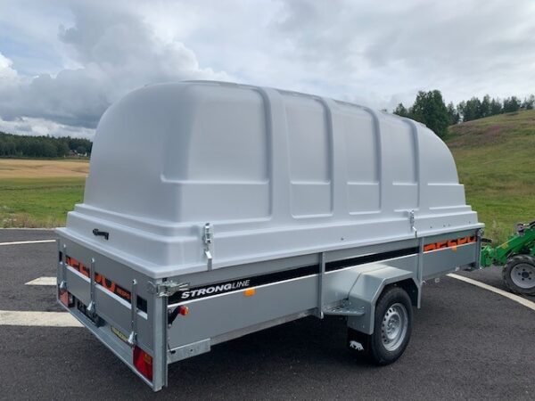Peräkärryt kuomulla jarruton 750 kg Respo 750M411L186-42, 185x410x42 cm – Trailerman