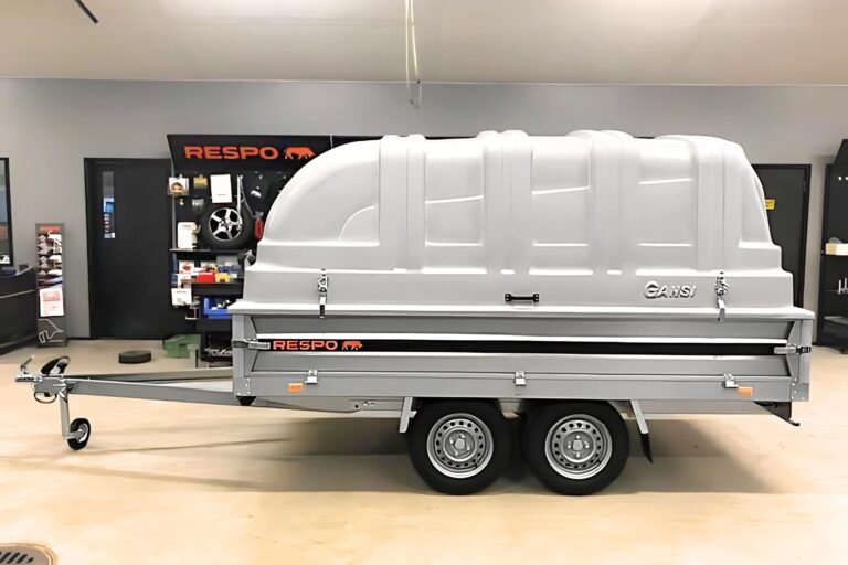 Respo 750P332T150-33 PLH sivulle aukeava kuomullinen jarruton lavettikärry 750kg, 150x325x33cm Trailerman peräkärry verkkokauppa_1