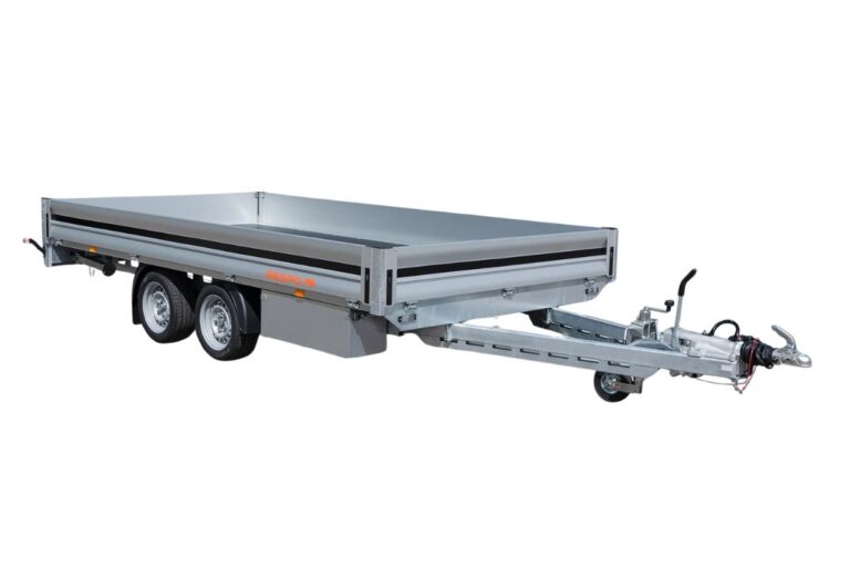Lavettikärry 3500kg, 205x400cm, sis. rampit, tukijalat ja työkalulaatikko, Respo 3500P402T205-30