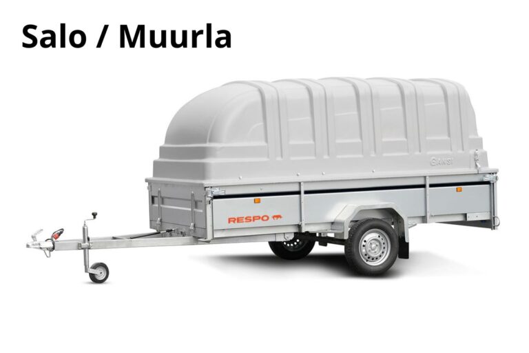 Salo/Muurla Jarruton kuomukärry 750kg - Heti käyttöön 24/7, Respo 750M331L150-42 DXC-532
