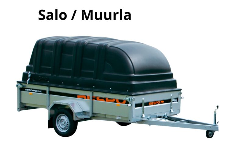 Salo/Muurla Jarruton kuomukärry 750kg - Heti käyttöön 24/7, Respo 750M331L150-42 DXI-361