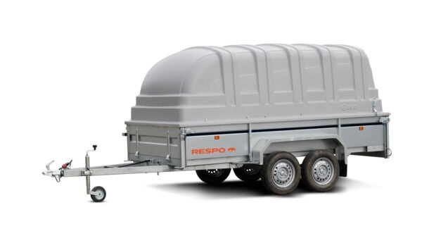 Jarruton kuomukärry keinutelillä 750kg, 150x350x42 cm, Respo 750M352B150-42