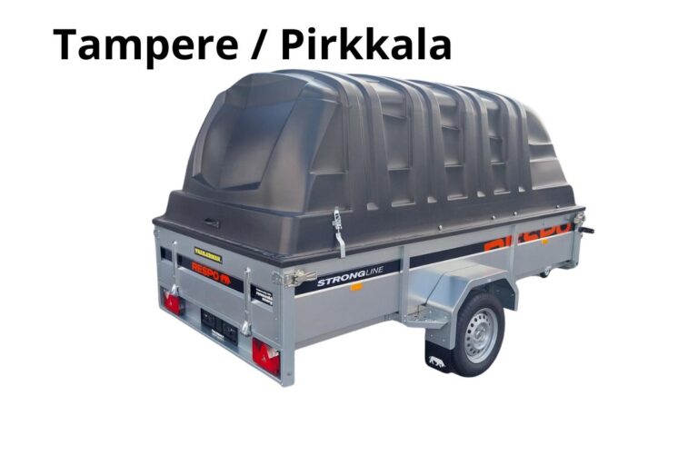 Tampere/Pirkkala Jarruton kuomukärry 750kg, Heti käyttöön 24/7 Respo 750M301L150-42  DVX-151