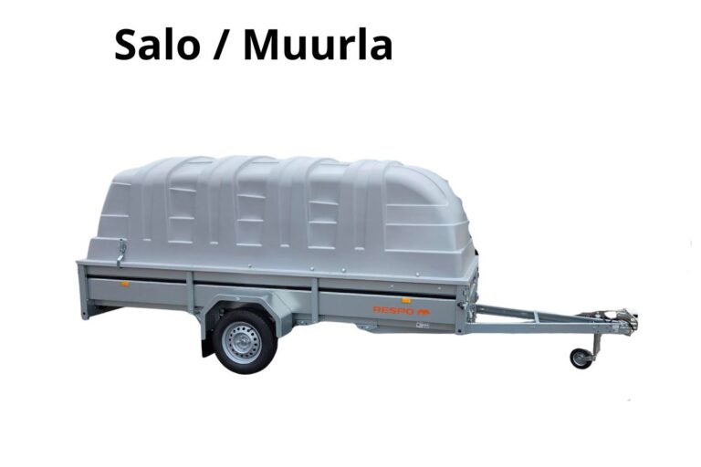 Salo/ Muurla Jarruton kuomukärry 750kg - heti käyttöön 24/7, Respo 750M351L150-33PLH, DXI-386