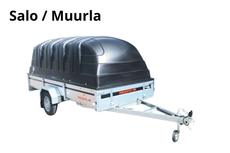 Salo/Muurla Jarruton kuomukärry kuomulla 750kg - Heti käyttöön 24/7, Respo 750M351L150-33PLH, DXI-574