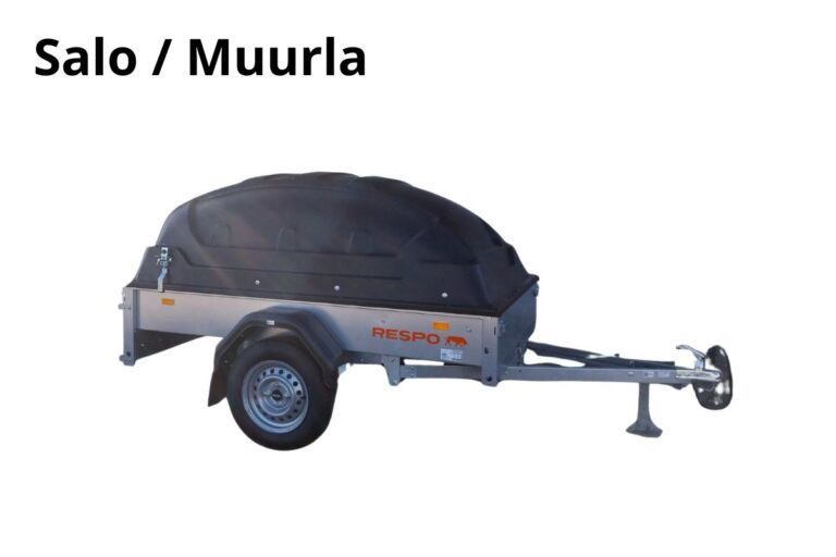 Salo/ Muurla Jarruton kuomukärry 750kg -Heti käyttöön 24/7 City Respo 750M201T122-24 PLH DVM-870