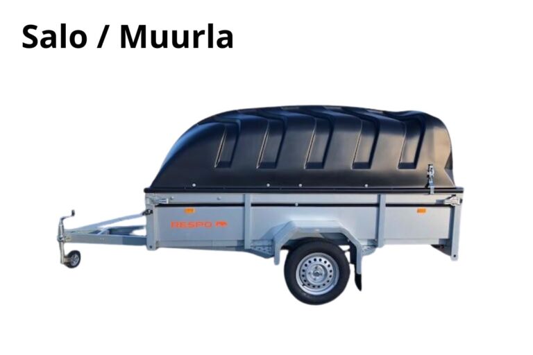 Salo/Muurla Jarruton Kuomukärry 750kg - Heti käyttöön 24/7, Respo 750M271L125-42 PLH DXC-528