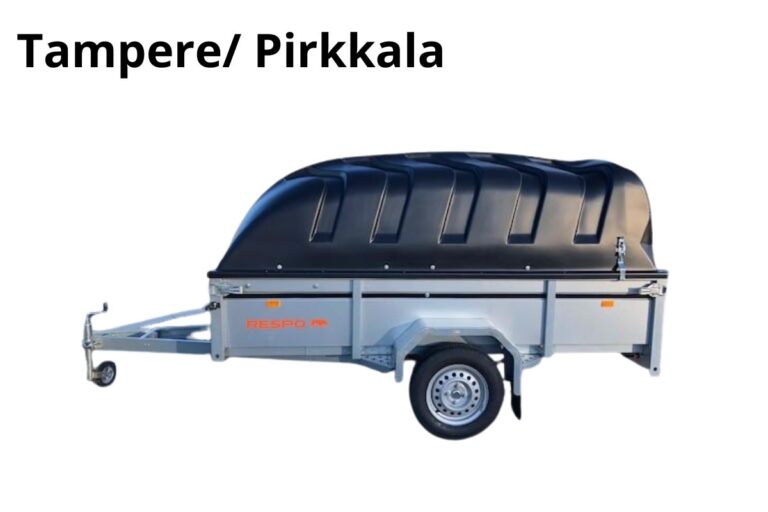 Tampere/Pirkkala Jarruton Kuomukärry 750kg -Heti käyttöön 24/7, Respo 750M271L125-42 PLH DVX-119