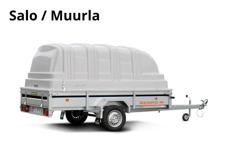 Salo / Muurla Jarruton kuomukärry 750kg - Heti käyttöön 24/7, Respo 750M301L150-33PLH DVM-799
