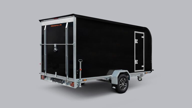 Kaappivaunu jarrullinen 1500kg, Black Edition, Respo 1500F401L183-177SW MUST