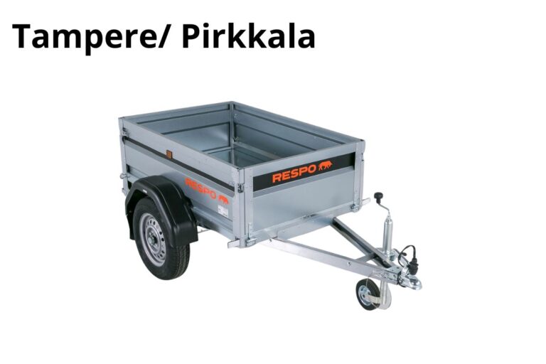 Tampere/Pirkkala Jarruton peräkärry 550kg -Heti käyttöön 24/7, Respo 550M151T100-40PLH DVX-125