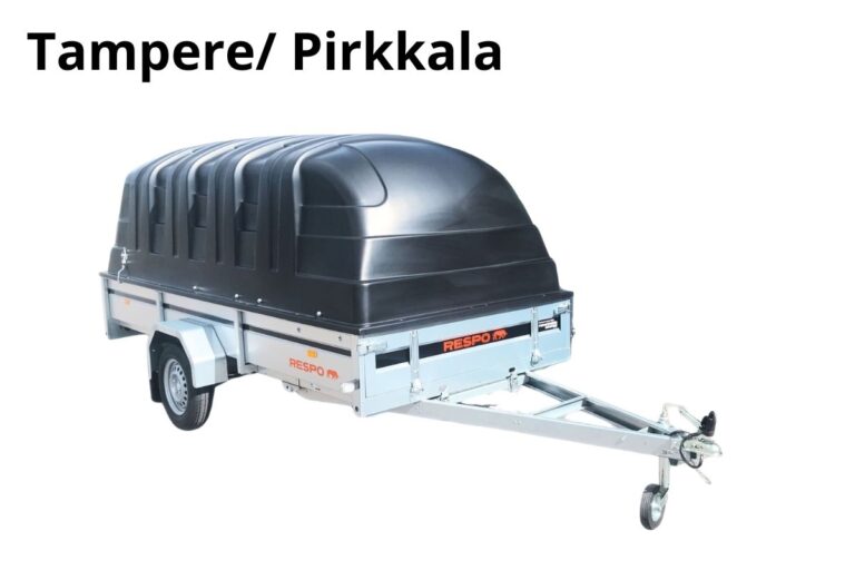 Tampere/Pirkkala Jarruton kuomukärry kuomulla 750kg - Heti käyttöön 24/7, Respo 750M351L150-33PLH, DVX-126