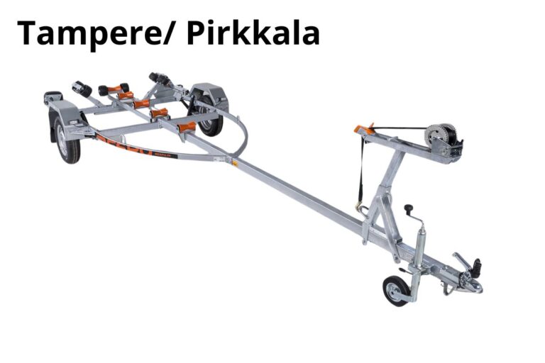Tampere/Pirkkala Jarruton venetraileri 750kg, heti käyttöön 24/7, Respo 750V571L209 DVX-118