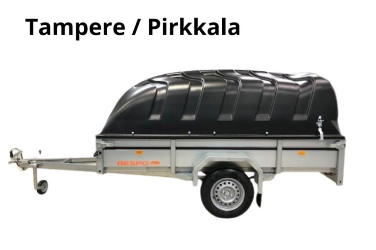 Tampere/Pirkkala Jarruton kuomukärry 70 cm kuomulla 750kg, -Heti käyttöön 24/7, Respo 750M271L125-33 PLH DXJ-232